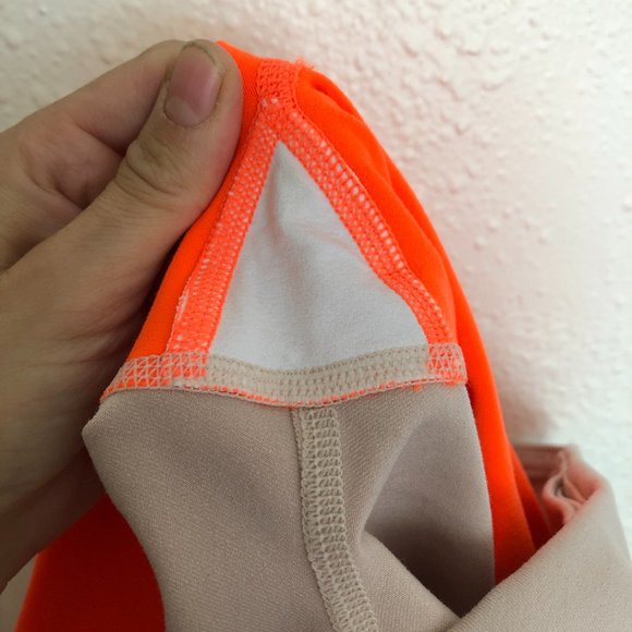 Alo Yoga Range Mesh Capri Legging Pink & Orange M - Picture 5 of 12